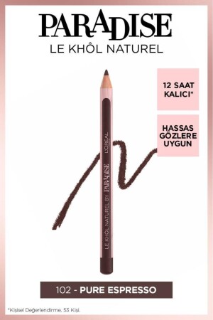 Kahverengi Göz Kalemi - L'oréal Paris Paradise Le Khol Göz Kalemi 102 Pure Espresso - 1