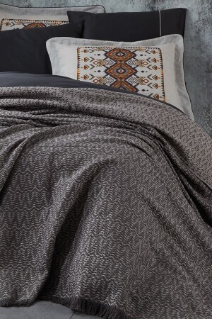 Kahverengi Siyah Maya Pike 220x240 - Ecocotton