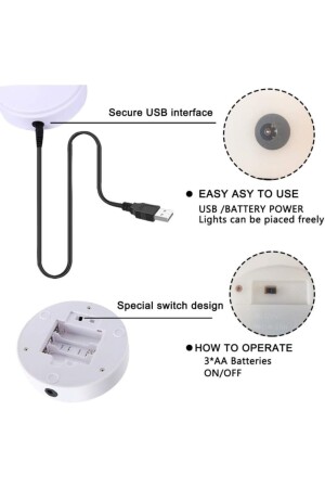Kaktus-Neon-elektrisches und batteriebetriebenes dekoratives LED-Nachtlicht (USB-Kabel + batteriebetrieben) DODEZXD091ny - 2