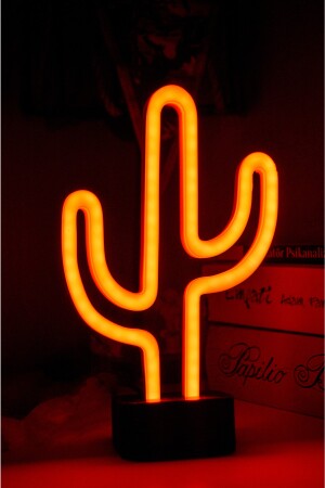 Kaktusförmige Neon-LED-Lampe Souvenir Kronleuchter Tischlampe Nachtlicht Mond Neujahrsgeschenk ZNO-NLK - 1