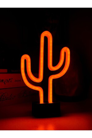 Kaktusförmige Neon-LED-Lampe Souvenir Kronleuchter Tischlampe Nachtlicht Mond Neujahrsgeschenk ZNO-NLK - 2