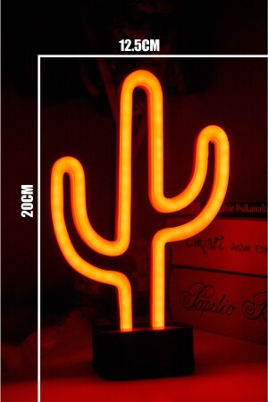 Kaktusförmige Neon-LED-Lampe Souvenir Kronleuchter Tischlampe Nachtlicht Mond Neujahrsgeschenk ZNO-NLK - 5