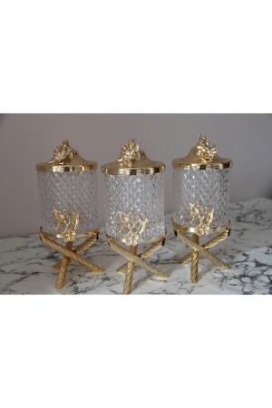 Kalbelek Gold 3-teiliges Kristallglas-Set 0110 - 1