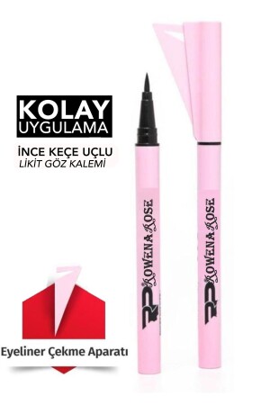 Kalem Eyeliner Eyeliner Çekme Aparatı Pembe Ambalaj - 2