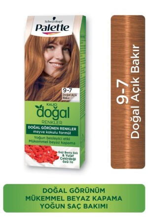 MNZ-الوان الطبيعية الدائمة للوطاء الشعر 9-7 النحاس الطبيعي الضوء - Palette