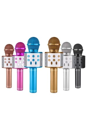 Kaliteli Tv50 Karaoke Mikrofon Hoparlörlü Usb Flash Tf Kart Destekli Ses Değiştirme Efektli - 2