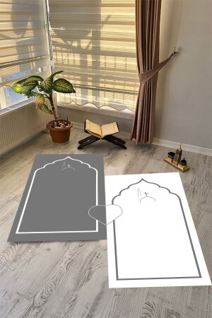 Kalpli Çift Seccadesi- Çeyizlik Seccade- Namazlık- Dijital Baskı Seccade - Eco Concept