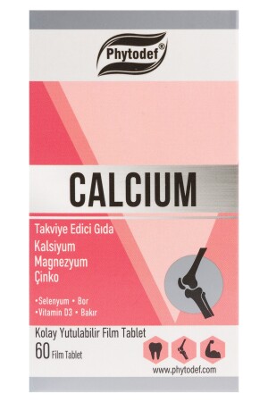 Kalsiyum Magnezyum Çinko - 60 Tablet (CALCİUM MAGNESİUM ZİNC) PHYTDFCLSYM - 3