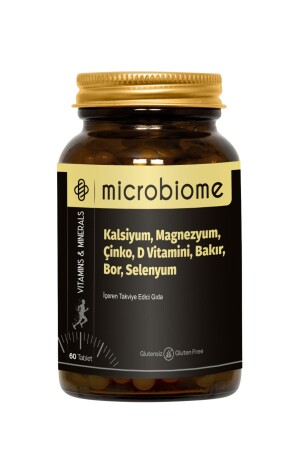 Kalsiyum- Magnezyum- Çinko- D Vitamini- Bakır- Bor- Selenyum 60 Tablet - 1