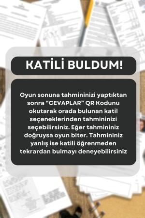 Kanlı Sevgililer Günü - Dedektif Oyunu - Dedektiflik Oyunu - Kutu Oyunu - Cinayet Oyunu - Zeka Oyunu - 8