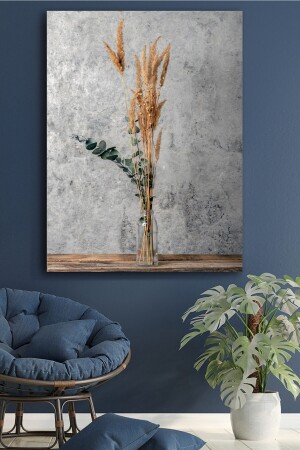 Kanvas Tablo Resim Çiçek Temalı Dekoratif Duvar Tablosu BLKRGKC49 - Blok Design