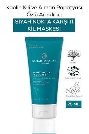 Kaolin Kili Ve Alman Papatyası Özlü Arındırıcı Siyah Nokta Karşıtı Kil Maskesi 75ml BB04 - 1