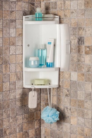 Kapaklı Köşe Rafı Şeffaf Naturel M-S05-16 - Prima Nova