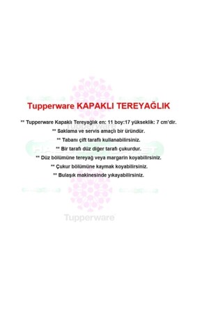 Kapaklı Tereyağlık Eko Tereyağ Margarin Saklama Kabı Hsgl Beyaz 1910-3135 - 4