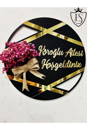 أزياء الباب المخصصة اسم الديكورات الذهبية Plexi الباب الخارجي أزياء الباب المخصصة - eslazerkesim