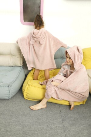 Kapişonlu Wellsoft Battaniye - Siyah İnci