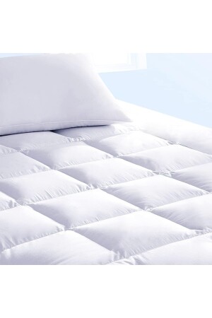 Kapitone Fitted Full Kenar Su Sıvı Geçirmez Yatak Koruyucu Alez Çarşaf Beyaz 1420-15-1 - Limon Soft