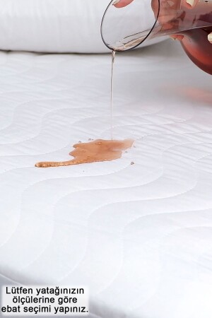 Kapitone Fitted Su Geçirmez Sıvı Geçirmez Alez Yatak Koruyucu Yatak Alezi - Gülcü