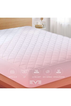 Kapitone Fitted Yatak Koruyucu Alez Tek Ve Çift Kişilik Kapitoneli Microfiber Yatak Alezi - Eve Tekstil