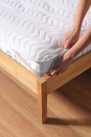 Kapitone Köşe Lastikli Sıvı Geçirmez Yatak Koruyucu Alez P164S6526 - Salbace