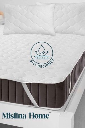 Kapitone Microfiber Köşe Lastikli Ped Sıvı Su Geçirmez Yatak Koruyucu Alezi MKSG-SGYTA-PC-v3 - Mislina Home