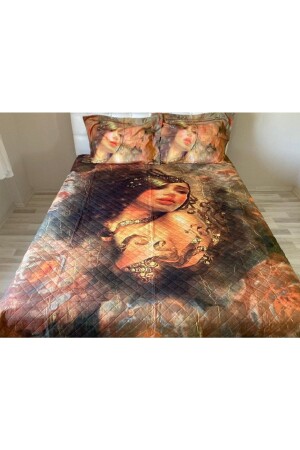 Kapitoneli Battal Boy Çok Amaçlı Örtü Pike 200x220 cm Hem Pike Hem Yatak Örtüsü - Gençev Home Collections