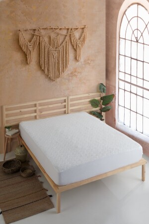 Kapitoneli Pamuk Dolgulu Full Kenar Fitted Yatak Alezi (5 FARKLI EBAT) - Miracolo Home