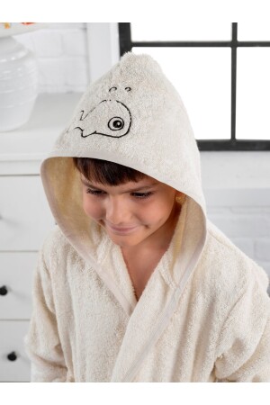 Kapşonlu Bambu Çocuk Bornoz Çok Yumuşak bkr22091220 - EIFIN