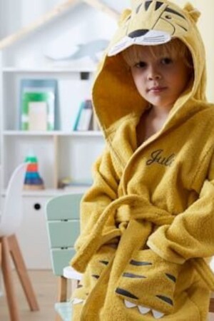 Kapşonlu Bebek Bornoz Aslan 586238 - Mariva home