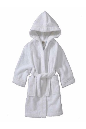 Kapşonlu Pamuklu Çocuk Bornozu Kapşonlu Çocuk Bornoz - DENİZLİ ÇEYİZ