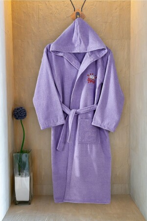 Kapüşonlu Genç Ve Çocuk Bornozu - Lafavorita