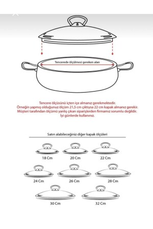 Karaca Granit Ve Çelik 26 Cm Pyrex Cam Kapak Ve Kulpla Beraber - 4