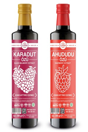 Karadut Özü & Ahududu Özü - Toplam 700 gr Black Mulberry & Raspberry Extract - 2