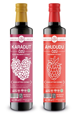 Karadut Özü & Ahududu Özü - Toplam 700 gr Black Mulberry & Raspberry Extract - 1