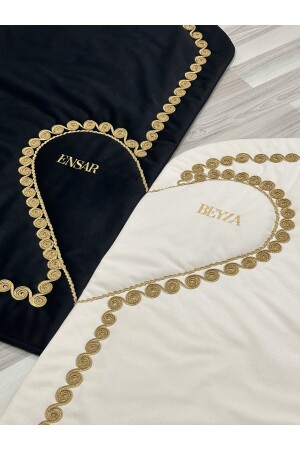 سجادة صلاة من قلب - سجادة صلاة من قلب مع اسم - سجادة صلاة مع اسم شخصي - سجادة صلاة مع اسم شخصي - هدية روزار اللؤلؤ - Karde Çeyiz