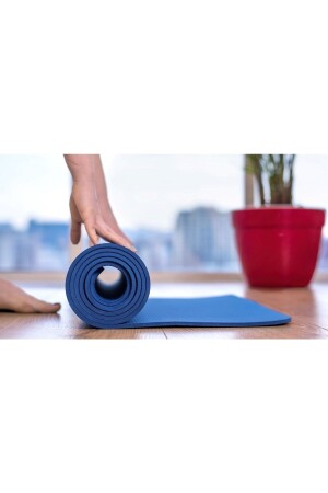 Kare Desenli Taşıma Askılı Pilates Minderi Özel Seri 8 Mm Pilates Yoga Matı - 3