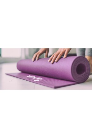 Kare Desenli Taşıma Askılı Pilates Minderi Özel Seri 8 Mm Pilates Yoga Matı - 5