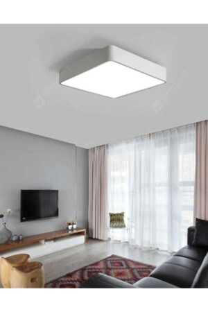 Kare Tavana Sıfır Led Plofenyer Avize Armatür Banyo Tuvalet Balkon Led Glop Armatürü Beyaz Işık - 4