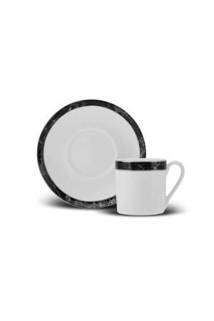 Kariertes Einzel-Kaffeetassen-Set aus Porzellan 90 ml 153. 03. 08. 3682 - 4