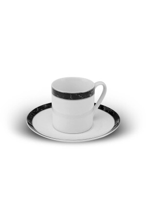 Kariertes Einzel-Kaffeetassen-Set aus Porzellan 90 ml 153. 03. 08. 3682 - 5