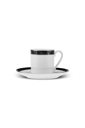 Kariertes Einzel-Kaffeetassen-Set aus Porzellan 90 ml 153. 03. 08. 3682 - 6