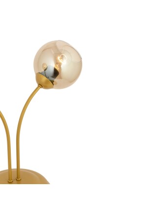 Karin 2Li Gold Wohnzimmer-Schlafzimmer Lampenschirm Modernes Design Tischlampe 3599-1M-GD - 6