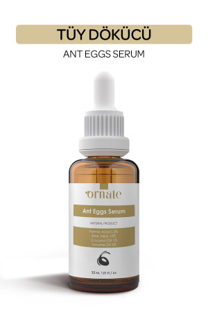 Karınca Yumurtası Yağı Tüy Dökücü ve Tüy Azaltıcı Serum 30ml %5 Formic Acid %10 Aloe Vera TDH482903 - 1