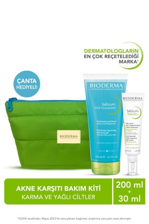 Karma ve Yağlı Ciltler için Akne Karşıtı Bakım Kiti - Bioderma
