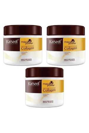 Karsell Collagen Saç Maskesi & Buğday Proteinli 500 ml 3'Lü Set - 3