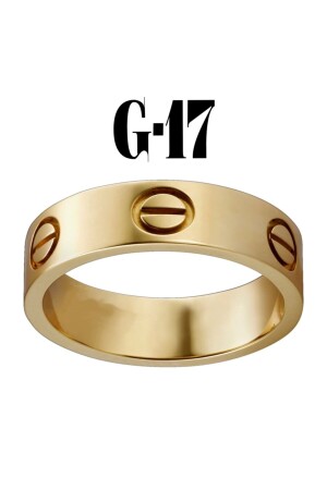 Kartier Plain Ring Goldfarbe Nummer 17 - 2