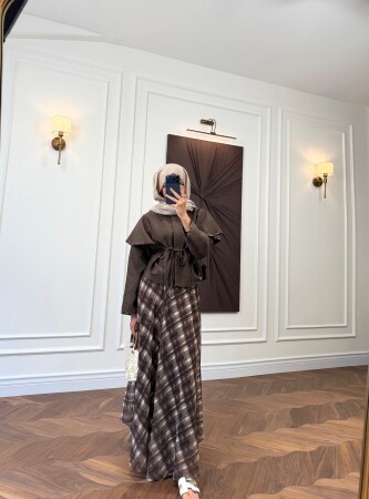 Karvella Ekose Takım - Kahve - Nuuwears