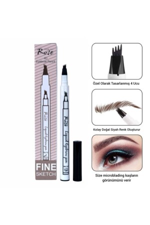 قلم العين الدائمة المفعمة مع النقطة المشرقة - Roesıa Rose Cosmetics