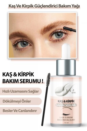 Kaş & Kirpik Bakım Serumu ( Argan Yağı - E vitamini - Doğal Yağlar ) 15 ml - 2