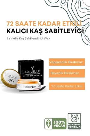 Kaş Sabitleyici Ve Şekillendirici Keratin - E Vitaminli Ve Badem Yağlı Wax 50ml Eyebrow Shaper Wax - 1